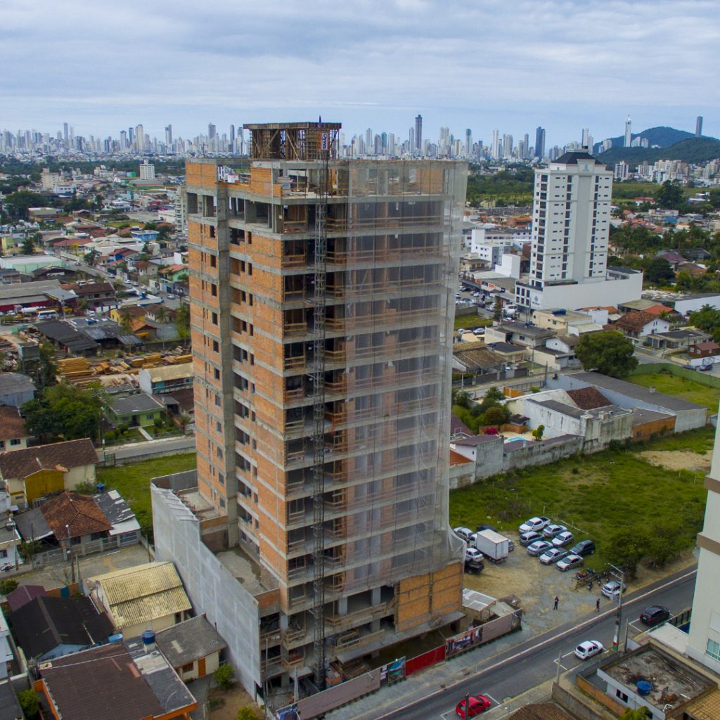 Estrutura concluída no Princess Tower Residence