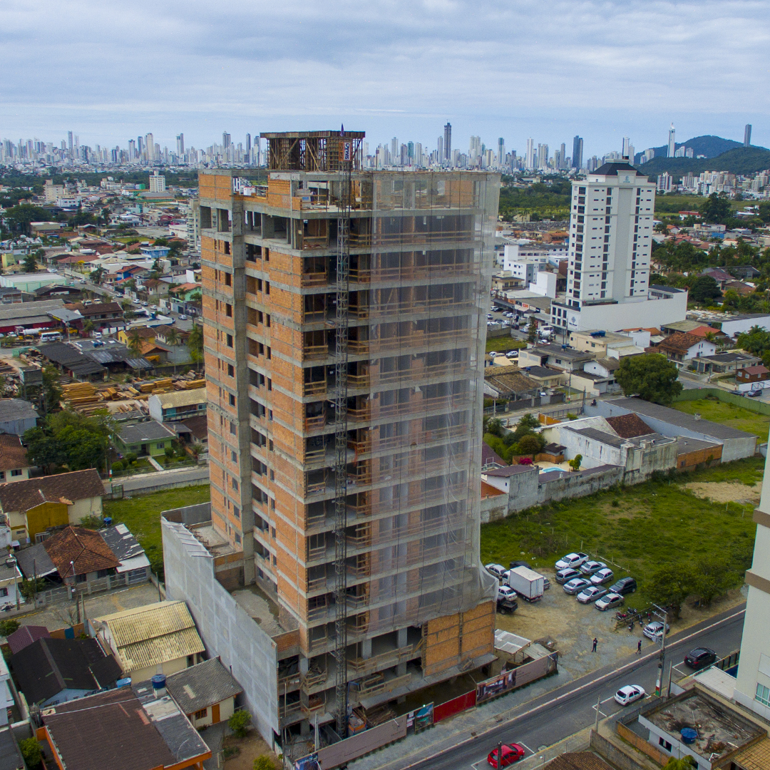 Estrutura concluída no Princess Tower Residence